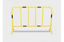 China ISO9001 1.1x2.1m Metal Crowd Control Barriers Heavy Duty road safety fence supplier