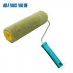 Green Fabric Wall Paint Roller , Acrylic Brush Professional Paint Roller for sale