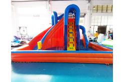 China Bouncer Pool House Kids Inflatable Water Slide Quadruple Stitching supplier