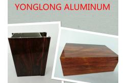 China Square Wood Grain Wardrobe Frame Aluminium Profile For Construction Material supplier