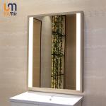 Defogger Vanity Mirror With Lights Time Display Touch Screen Wall Mirror for sale