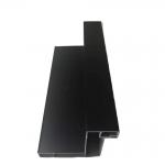 1.5mm Black Aluminium Extrusion Profiles Aluminium Sliding Window Frames for sale