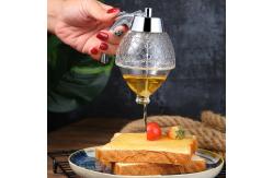 China No Drip Plastic Honey Sugar Syrup Dispenser Container With Storage Stand / Stopper supplier