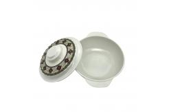 China Ripple Melamine Salad Bowl With Lid Non Toxic 7.5 531 Series CE supplier
