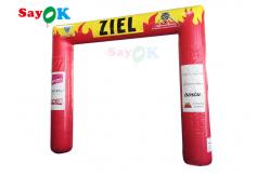 China Square PVC Tarp Closed Air Inflatable Arch Custom 4.2x3.6x0.6m supplier