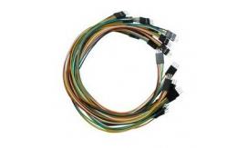 China 4Pin Dupont Jumper Wires 2.54 Spacing Pin Headers , 20cm Length supplier