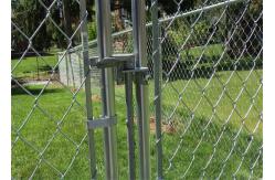 China Powder Coated Angle Post Chain Link Fence Waterproof supplier