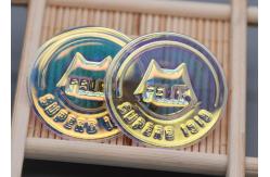 China Transparent Rainbow Apparel Patch Custom Embossed 3D Logo PVC Film Material supplier