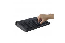 China RJ45 Connector 60 Keys POS Programmable Keyboard With Magnetic Card Reader supplier