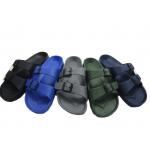 Colorful Slip On Comfort Double Buckle Flat Sandals for sale