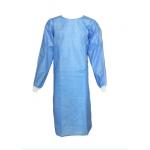 New Disposable Isolation Gown Non-Woven SMS + PE LEVEL 4 Ultrasonic Seaming With Rib-knitted Cuffs & Rubber Strip & Ties for sale