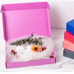 CMYK Corrugated Paper Packaging Box For Apparel / Lingerie / Wig for sale
