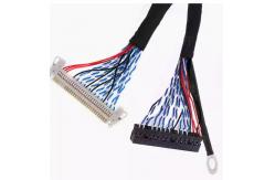 China 1-5m Black PVC LVDS Cable with 300V Rated Temperature 105C supplier