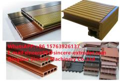 China PP PE WPC Deck Terrace Plastic Profile Production Line supplier
