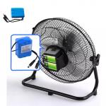Mini Rechargeable Solar Panel Ventilating Industrial Electric Fan With Camping Led Emergency
