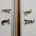 SGS 22mm Gold 0.4mm Galvanized Pipe Curtain Rod for sale