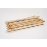 Pointed Biodegradable PLA Straws 12x230mm With Paper Wrap for sale