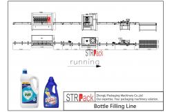 China PLC Control Laundry Detergent Filling Machine Line With High Production Efficiency supplier