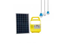 China 5W Led Bulbs Bluetooth Solar Home Lighting System With Radio supplier