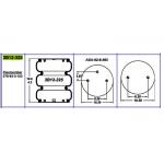 3B12-325 Industrial Air Spring Goodyear Triple Convoluted 578933103