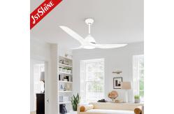 China Remote Control Plastic Ceiling Fan With Integrated 18 Watt LED Light supplier