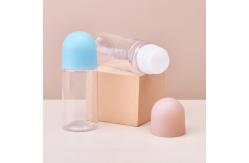 China Empty Custom 50ML Roll On Deodorant Container Clear PET supplier
