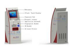 China Airplane Boarding Kiosk Passergers Check In Passport Information Processing supplier