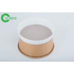 Microwave White Disposable Divided Plastic Plates 2 Compartment Round Shape for sale