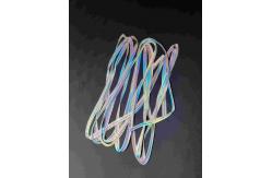 China  20mm 10mm Dark Iridescent  Polyester Washable Reflective Tape For Clothing High Light supplier