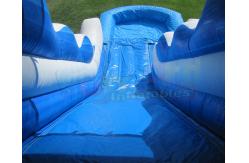 China Customized Size 0.55mm Summer Commercial Inflatable Slide With Pool supplier