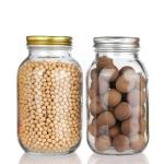 Custom Design 8 Oz 16 Oz Food Storage Container Glass Mason Jar with Lids for sale