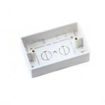 Professional 120 Type Network Cable Faceplate 1 Port Surface Mount Box White / Ivory for sale