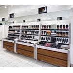 Floor Cosmetic Display Rack For Retail Stores Mall Stand Chain Hair Care Products for sale