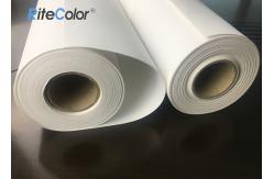 China 320g Inkjet White Polyester Fabric Roll / Art Print Canvas With Eco Solvent Inks supplier