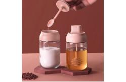 China Transparent Glass Condiment Containers Seasoning Kitchen Spice Jars supplier