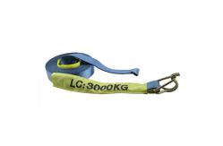 China LC 2500KG ratchet tie downs with hook & keeper supplier