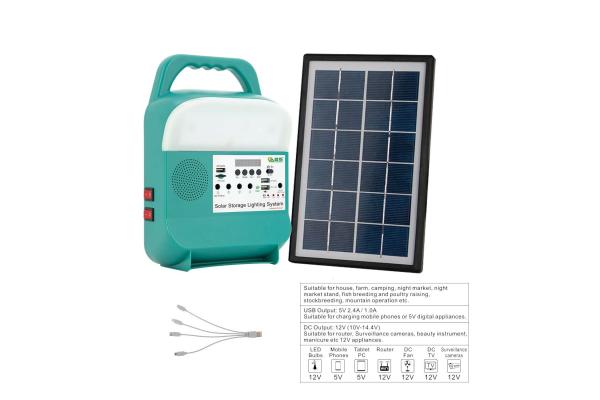 Mini Sun Solar System Light Power Generator Rechargeable Portable Station