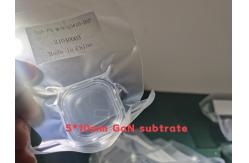 China Customized Size 5x10mm M Axis Free Standing HVPE Gallium Nitride Wafer supplier