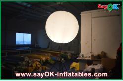 China Led Bulb Diameter 2m Inflatable Advertising Balloons Stand Pole supplier