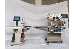 China Fully Automatic Fig Roll Making Machine / Ss304 Fig Bar Encrusting Machine supplier
