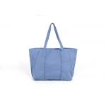 Denim Blue Eco Friendly Tote Bag For Supermarket for sale
