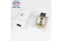 China 3U Gold Plating FTP Surface Mount Box CAT6 Single Port supplier