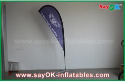 China Event Advertising Teardrop Beach Flag Feather With Logo Printing Oxford Cloth supplier