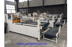 China Custom Carton Folder Gluer Machine / Semi Automatic Folder Gluer lifting gluing pressing supplier