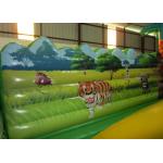 Inflatable soft moutain sport game inflatable jumping hill with safety net