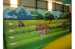 China Inflatable soft moutain sport game inflatable jumping hill with safety net supplier