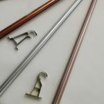 Home European Style 28mm 7.2m Twisted Wrought Iron Curtain Rods for sale