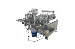 China Low Cost Semi Automatic Serviette Tissue Paper Bag Paking Machine supplier