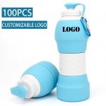 20.4 Floz Filter Collapsible Silicone Water Bottles for sale