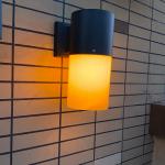 LED Flame Outdoor Solar Wall Sconce Lanterns Aluminum 5V 150mA for sale